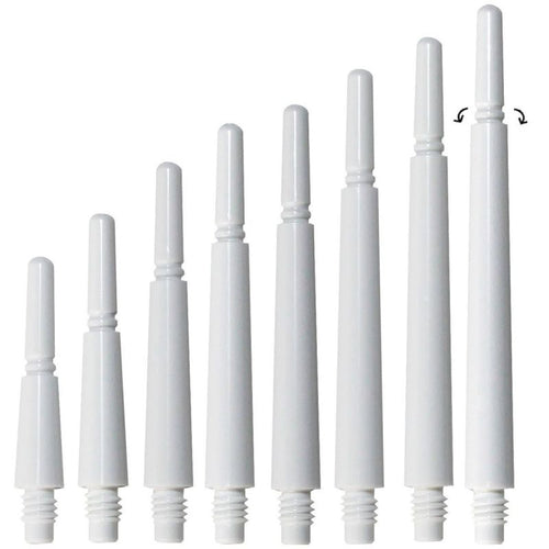 Tiges Cosmo Darts - Fit Shafts Gear Normal Spinning 2 - 18 mm - Blanc