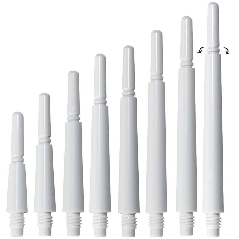 Tiges Cosmo Darts - Fit Shafts Gear Normal Spinning 3 - 24 mm - Blanc - photo principale
