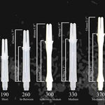 Tiges L-Style - L-Shaft Locked Straight - 190 - 33 mm - Transparent