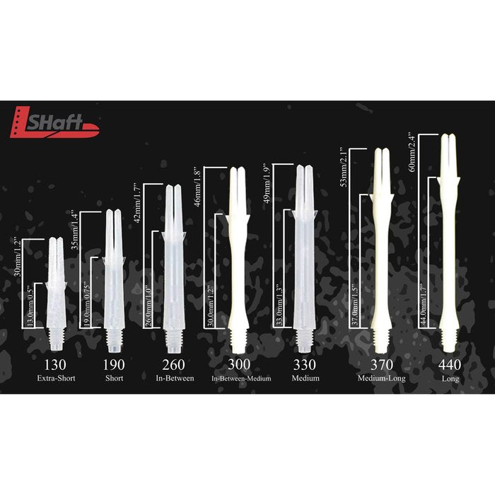 Tiges L-Style - L-Shaft Locked Straight - 190 - 33 mm - Blanc - vue secondaire