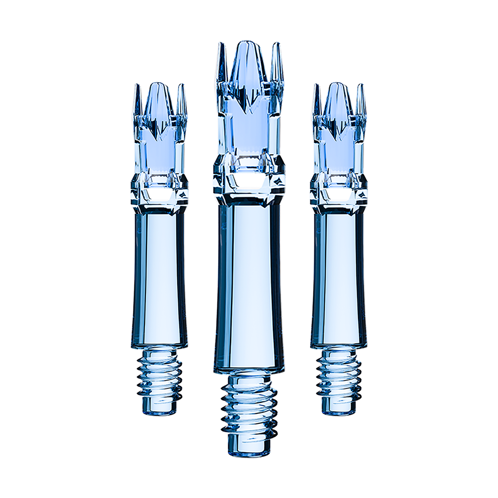 Lot de 3 tiges L-System bleu transparent 22,5 mm