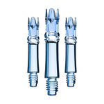 Lot de 3 tiges L-System bleu transparent 22,5 mm