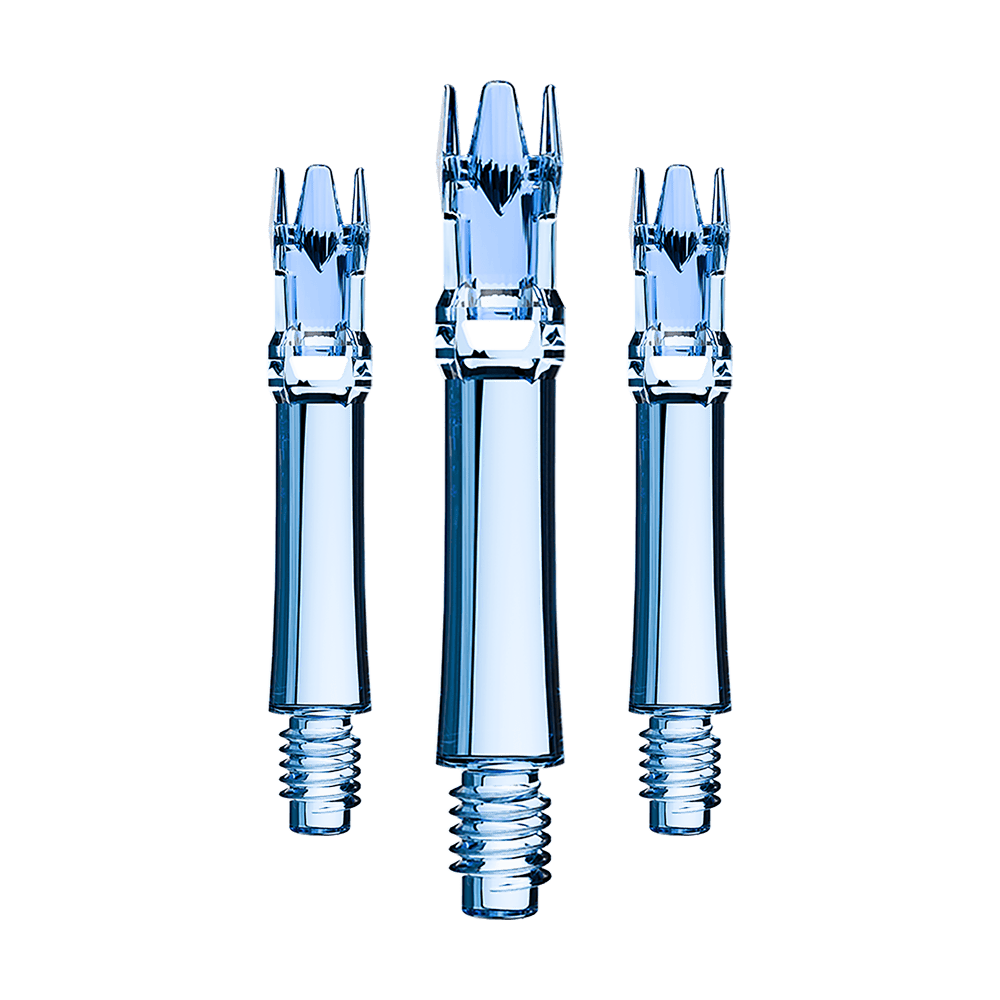 Lot de 3 tiges L-System bleu transparent 26 mm