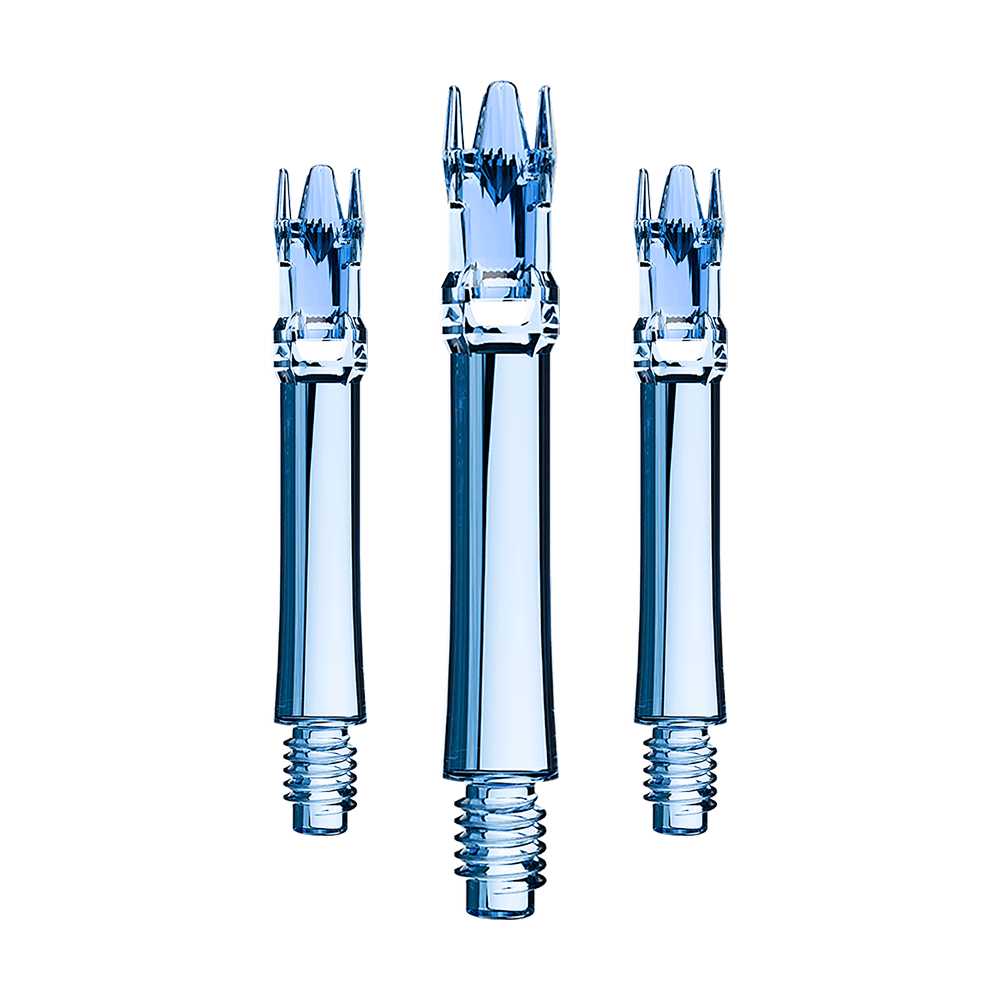 Lot de 3 tiges L-System bleu transparent 29,5 mm