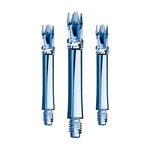 Lot de 3 tiges L-System bleu transparent 33 mm