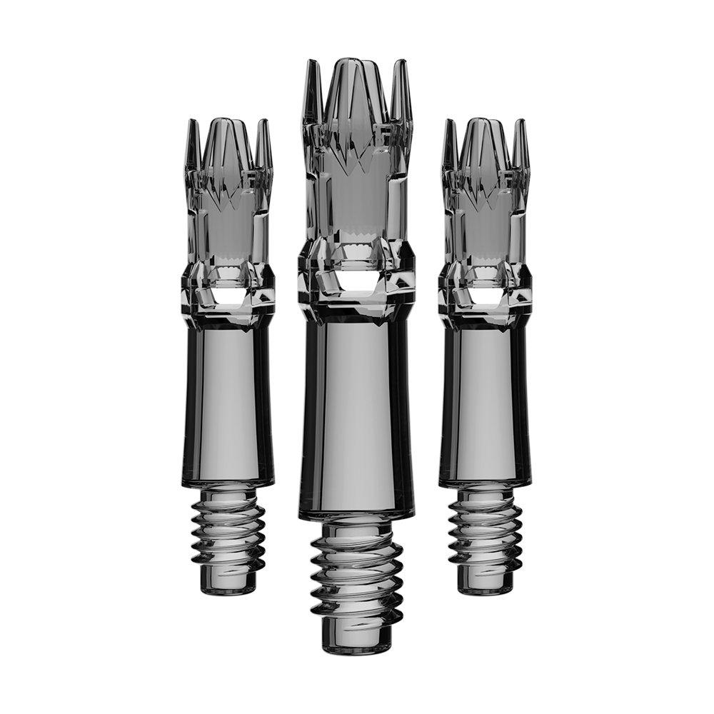 Lot de 3 tiges L-System noir transparent 19 mm