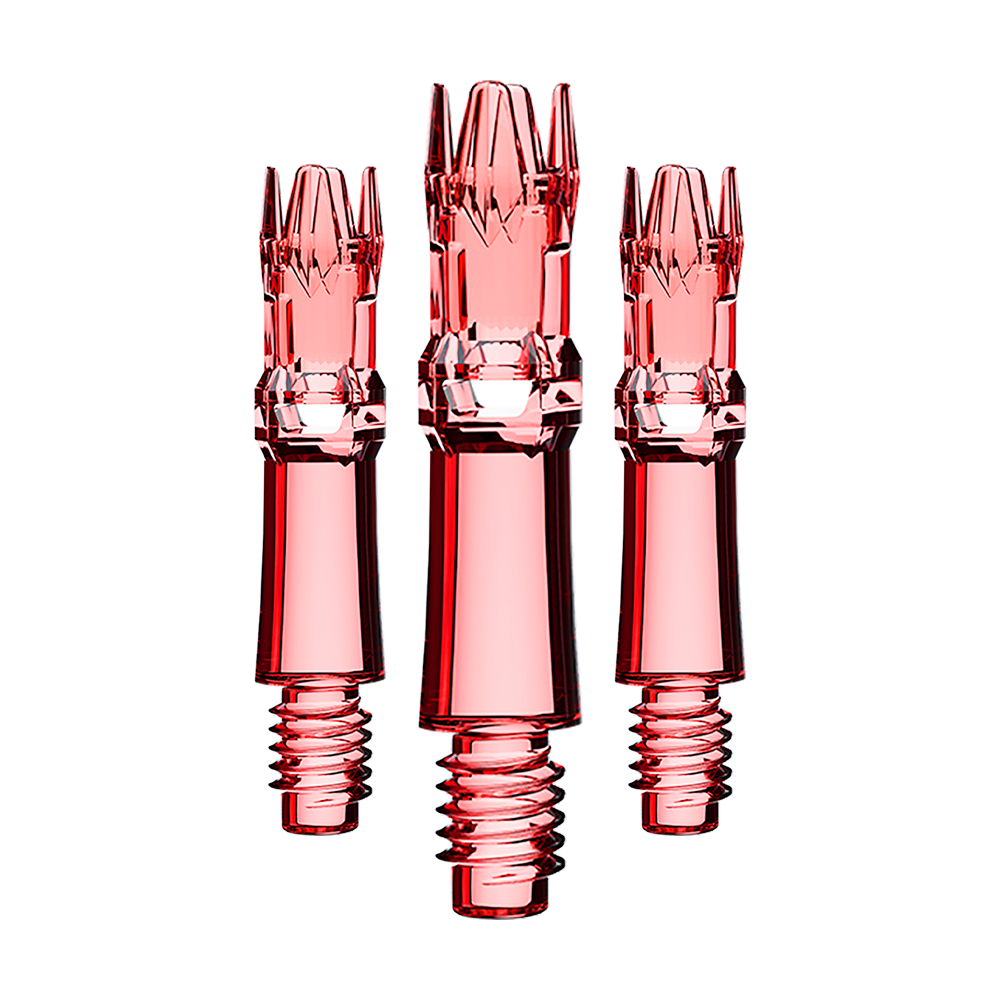 Lot de 3 tiges L-System rouge transparent 19 mm