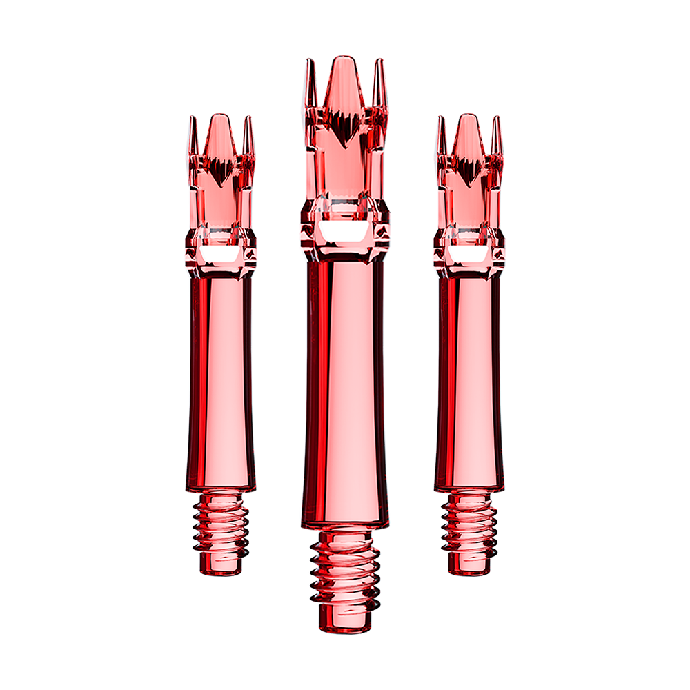 Lot de 3 tiges L-System rouge transparent 26 mm