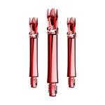 Lot de 3 tiges L-System rouge transparent 33 mm