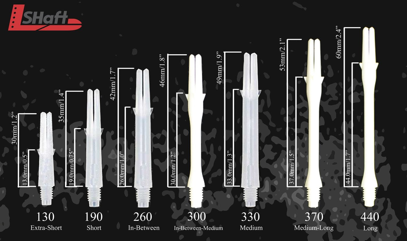 Tiges L-Style - Silent Spin Shaft - 190 - 33 mm - Blanc - vue secondaire