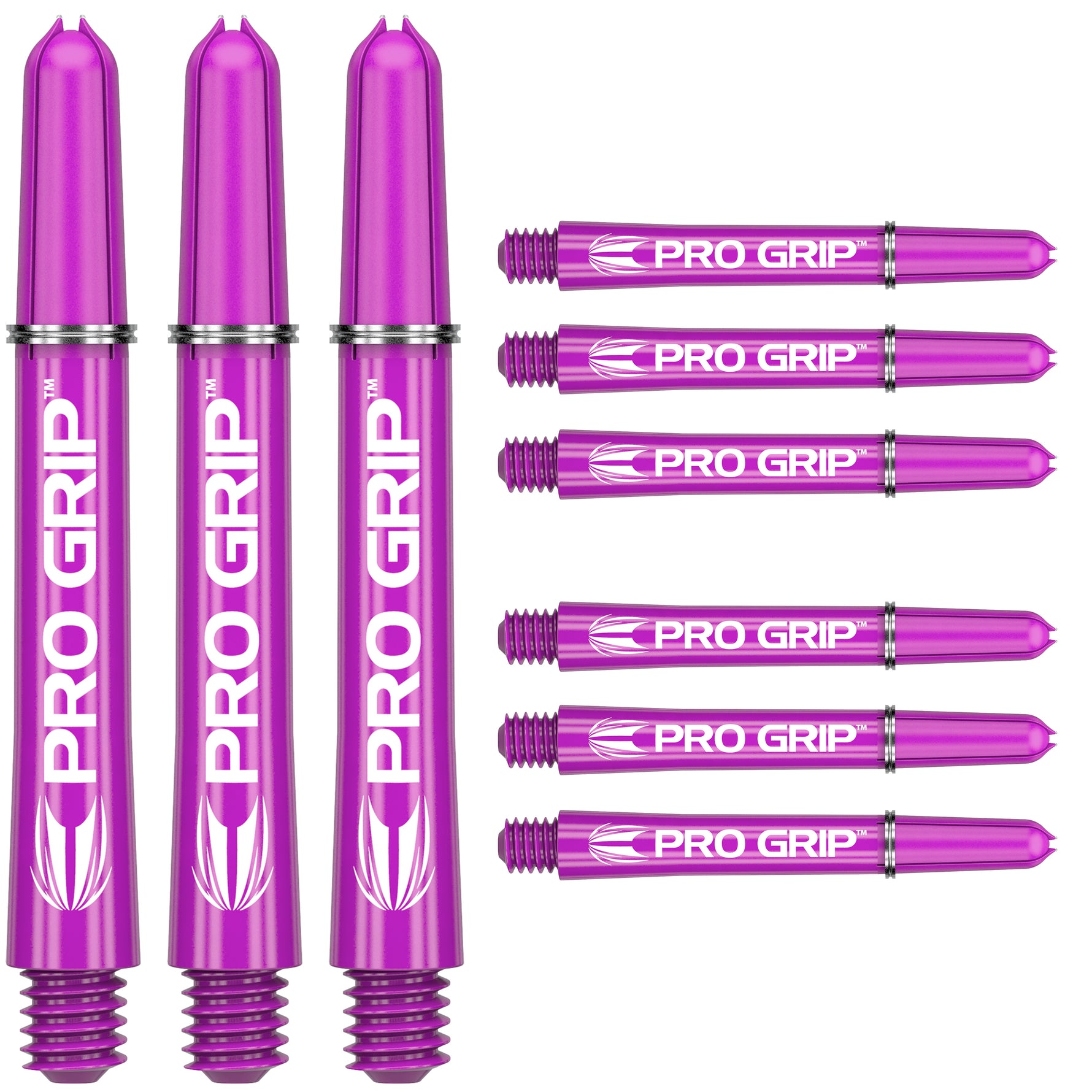 Tiges Pro Grip Violet Short lot de 3