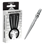 Pointes Acier Winmau Switch Point Groove Argent – 30 mm