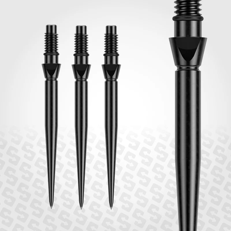 Pointes Acier Winmau Switch Point Smooth Noir – 30 mm